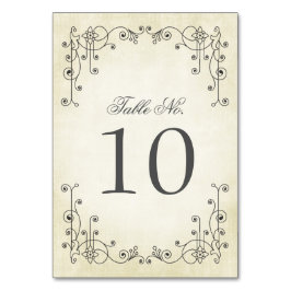 Elegante Vintage Trouwtafel Aantal Kaarten