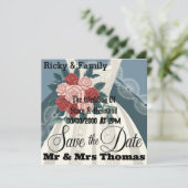 Elegante Vintage Uitnodiging Hoesje (Staand voorkant)