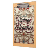 "Elegante Vintage verfijnd" Klembord (Links)