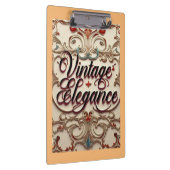 "Elegante Vintage verfijnd" Klembord (Rechts)