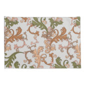 Elegante Vintage Victoriaanse Boho Bladeren Achter Kussensloop (Achterkant-Rechts)