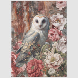 Elegante Vintage Victoriaanse Rustieke Bloemendeco Tissuepapier