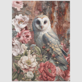 Elegante Vintage Victoriaanse Rustieke Bloemendeco Tissuepapier