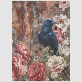 Elegante Vintage Victoriaanse Rustieke Bloemendeco Tissuepapier