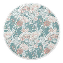 Elegante vintage Victoriaanse ventilatoren bloemsl