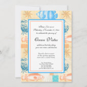 Elegante Vintage Vis- en Schelpdieren Collage Kaart (Voorkant)