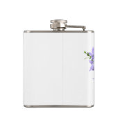 Elegante vintage vlinder naam heupfles (Achterkant)