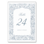 Elegante Vintage Wijnranken Ornament Rand Frame Kaart (Achterkant)