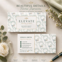Elegante Vintage Zakelijke Kaarten – Sierlijk Ontw