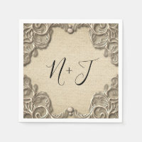 Elegante vintage zuidelijke charme jute kant