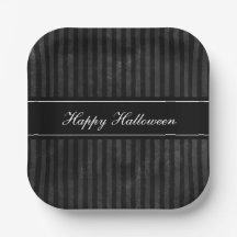Elegante vintage zwarte strepen Halloween