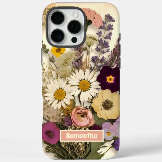 Elegante vintagepersbloemenboeket Case-Mate iPhone case (Achterkant)