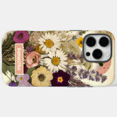 Elegante vintagepersbloemenboeket Case-Mate iPhone case (Achterkant (horizontaal))