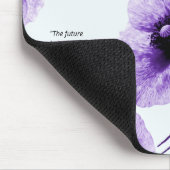 Elegante Violet Bloemen  Muismat (Hoek)