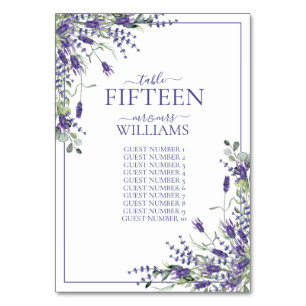Elegante Violet Bloemen Script Receptie Bruiloften Kaart