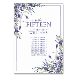 Elegante Violet Bloemen Script Receptie Bruiloften Kaart