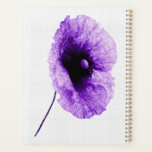 Elegante Violet Bloemen Spiraalplanner  Planner (Achterkant)