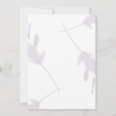 Elegante Violet Lavendel & Peach Save The Date Kaart (Achterkant)