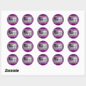 Elegante Violet Lijst Stickers (Vel)