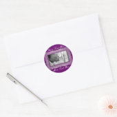 Elegante Violet Lijst Stickers (Envelop)