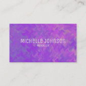 Elegante Violet Marbling Professionele look Visitekaartje (Voorkant)
