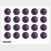 Elegante Violet Paarse Monogram Wax Seal Stickers (Vel)