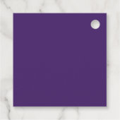 Elegante Violets Bruiloft Bedankjes Labels (Achterkant)