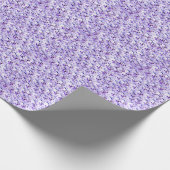 Elegante Violets Bruiloft Cadeaupapier (Hoek)