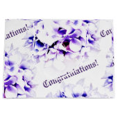 Elegante Violets Bruiloft Groot Cadeauzakje (Voorkant)