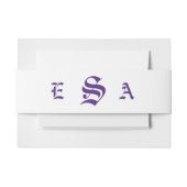 Elegante Violets Bruiloft Uitnodigingen Wikkel (Voorkant Voorbeeld)