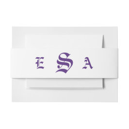 Elegante Violets Bruiloft Uitnodigingen Wikkel