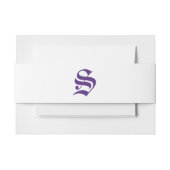 Elegante Violets Bruiloft Uitnodigingen Wikkel (Voorkant Voorbeeld)