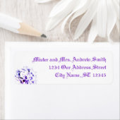 Elegante Violets Retouradres Etiket (Insitu)