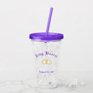 Elegante Violets Ringdrager Acryl Drinkbeker