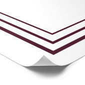 Elegante violette bloemen. Botanische Poster (Hoek)