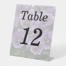 Elegante Violette Bloemen Lesbisch Huwelijk Tafeln