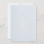 Elegante violette knop op een hemelsblauwe achterg kaart (Achterkant)