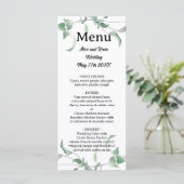 Elegante violette tak menu (Staand voorkant)