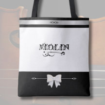 Elegante Violist Winkelier Zwart Witte Viool Tote