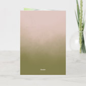 Elegante viool Docentendag Bloemen Kaart (Achterkant)