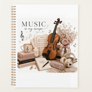 Elegante viool oefenplanner planner