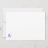 Elegante Viooltjes Bewaar de Datum Save The Date (Achterkant)