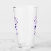 Elegante Viooltjes Moeder van Bruid Glas (Links)