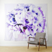 Elegante Viooltjes Wandkleed (In Situ (horizontaal))