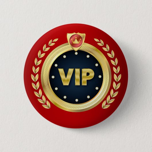 Elegante VIP Access Badge Ronde Button 5,7 Cm (Voorkant)