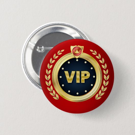 Elegante VIP Access Badge Ronde Button 5,7 Cm (Voorkant /achterkant)