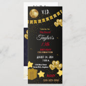 ELEGANTE VIP ERA PARTY INVITE KAART (Voorkant / Achterkant)