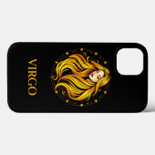Elegante Virgo-sterrenbeeldillustratie met Case-Mate iPhone Case (Achterkant (horizontaal))