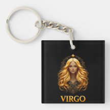 Elegante Virgo-sterrenbeeldillustratie met goud