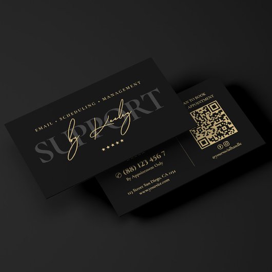 Elegante virtuele assistent voor leidinggevenden Z Visitekaartje